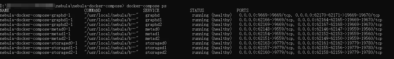 nebula容器方式安装：docker 安装nebula到windows-元一软件